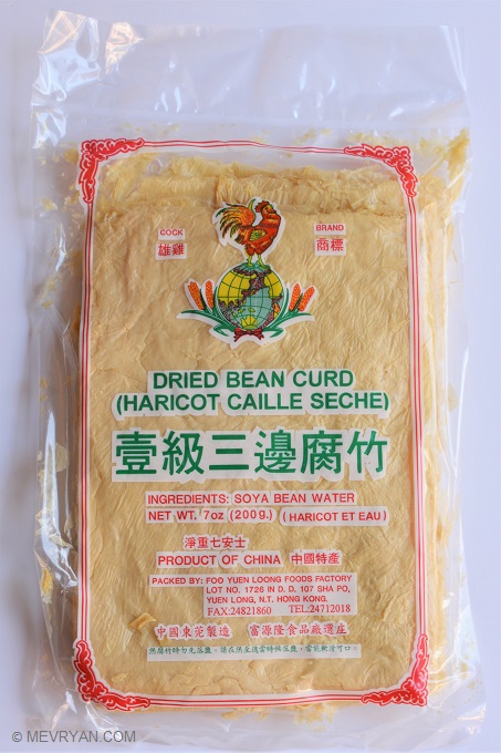 Foto Gedroogde tofu vellen / Dried Bean curd. © MEVRYAN.COM